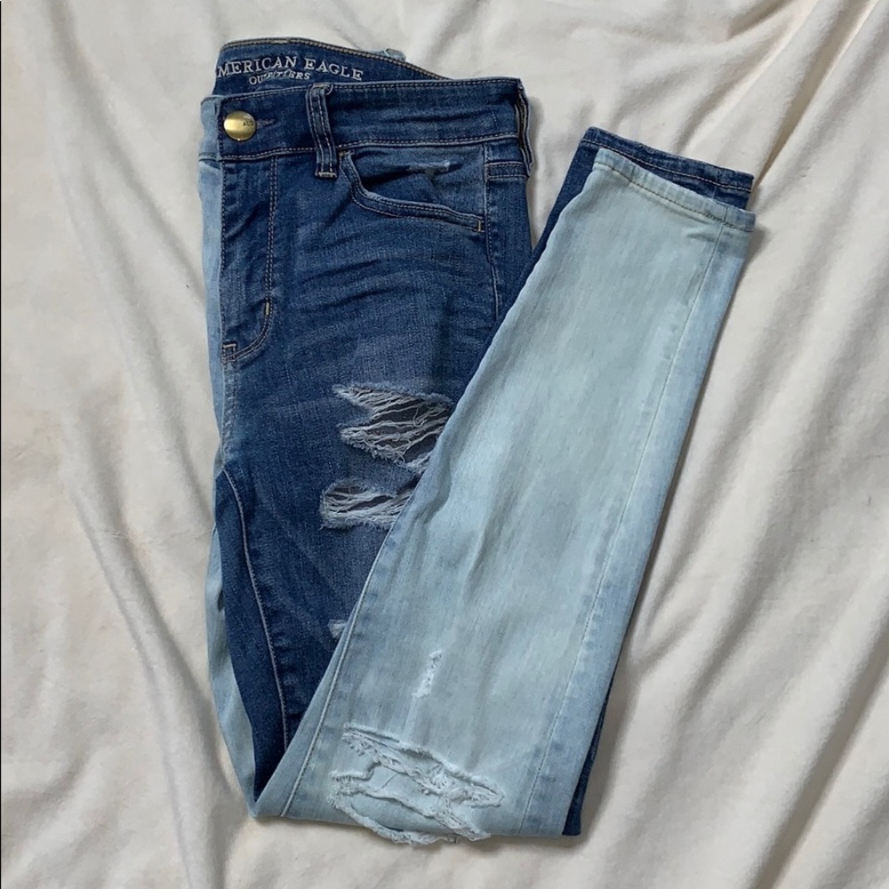 American Eagle Half Bleached Jeans